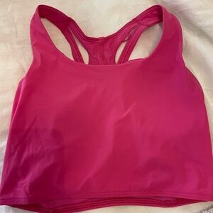 Lulu Lemon Crop Tank (with attached padded bra)